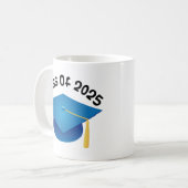 Klasse 2025 Graduate Gift Kaffeetasse (Vorderseite Links)