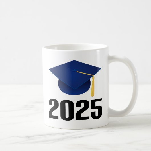 Klasse 2025 Graduate Hat Gift Kaffeetasse (Rechts)