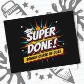 Klasse 2025 Graduate Super Comic Senior 2025 Postkarte