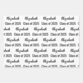 Klasse 2025 Graduate's Name White and Black Geschenkpapier Set (Vorderseite 2)