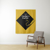 Klasse 2025 Graduationspartei Gold Wandteppich (Beispiel)