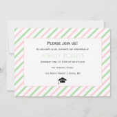 Klasse 2025: grün, rot, Abschluss Foto Einladung (Rückseite)