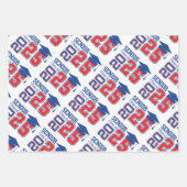 Klasse 2025 Hoher Abschluss Geschenkpapier Set (Vorderseite)