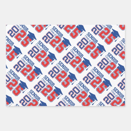 Klasse 2025 Hoher Abschluss Geschenkpapier Set (Vorderseite)