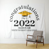 Klasse 2025 _ Klasse 2026 Absolvent Wandteppich (Beispiel (Horizontal))