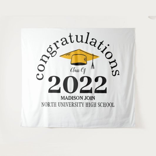 Klasse 2025 _ Klasse 2026 Absolvent Wandteppich (Vorderseite (Horizontal))