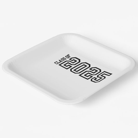 Klasse 2025 pappteller (Gewinkelt)