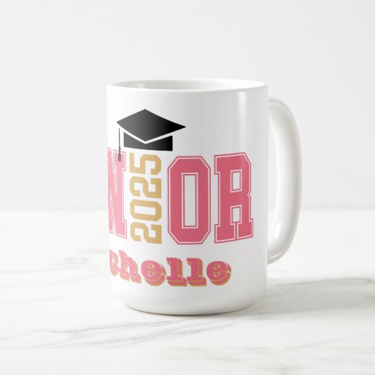 Klasse 2025 Personalisiert Kaffeetasse (VorderseiteRechts)