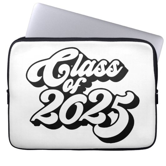 Klasse 2025 Retro Laptopschutzhülle (Vorderseite)