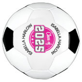 Klasse 2025 Rosa Graduate Name Fußball (Gedreht)