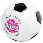 Klasse 2025 Rosa Graduate Name Fußball (Dreiviertel)