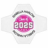 Klasse 2025 Rosa Graduate Name Fußball (Flach)