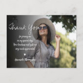 Klasse 2025 Script Abschluss Foto Vielen Dank Postkarte (Rückseite)