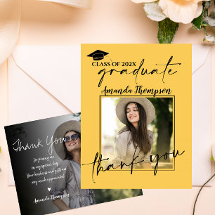 Klasse 2025 Script Abschluss Foto Vielen Dank Postkarte