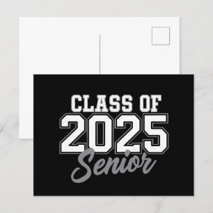 Klasse 2025 Senior Ab Zur Schule 2025 Vintage  Postkarte