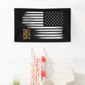 Klasse 2025 Senior American Flag Abschluss Banner (Insitu)