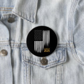 Klasse 2025 Senior American Flag Abschluss Button (Beispiel)