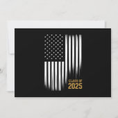 Klasse 2025 Senior American Flag Abschluss Einladung (Vorderseite)