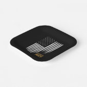 Klasse 2025 Senior American Flag Abschluss Pappteller (Gewinkelt)