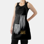 Klasse 2025 Senior American Flag Abschluss Schürze (InSitu)