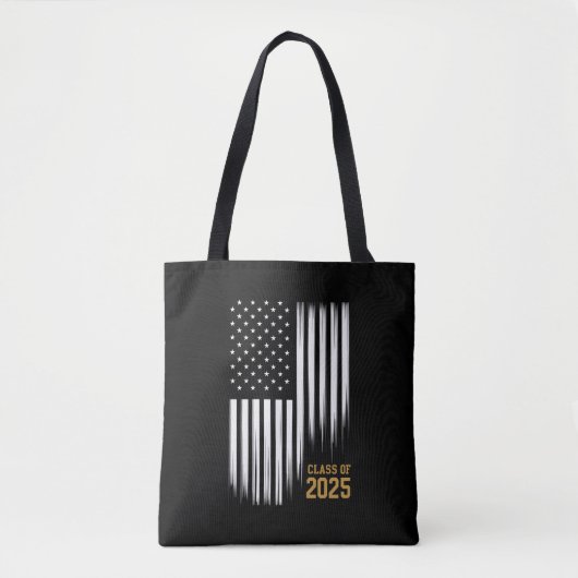 Klasse 2025 Senior American Flag Abschluss Tasche (Vorderseite)