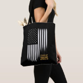 Klasse 2025 Senior American Flag Abschluss Tasche (Von Nahem)