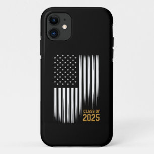 Klasse 2025 Senior American Flag Abschlussfeier Case-Mate iPhone Hülle