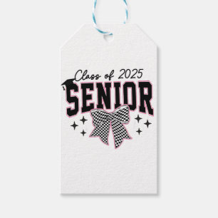 Klasse 2025 Senior Bow Coquette Abschluss Geschenkanhänger