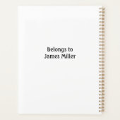 Klasse 2025 Senior Customized Planner Planer (Rückseite)