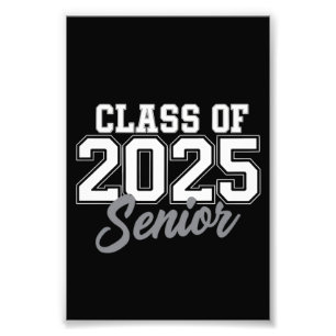 Klasse 2025 Senior Rückkehr zur Schule 2025 Vintag Fotodruck