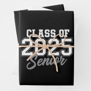 Klasse 2025 Senior Rückkehr zur Schule 2025 Vintag Geschenkpapier Set