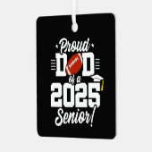 Klasse 2025 Senior Year Football Vater Senior 2025 Ornament Aus Metall (Vorderseite links)
