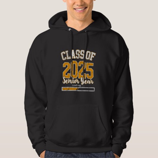 Klasse 2025 Senior Year Loading Funny Senior 202 Hoodie (Vorderseite)