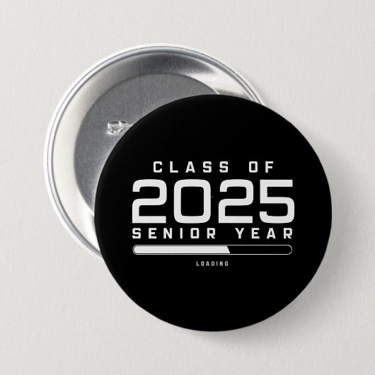 Klasse 2025 Senior Year Loading Senior 2025 Button (Vorne & Hinten)
