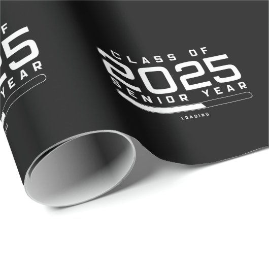 Klasse 2025 Senior Year Loading Senior 2025 Geschenkpapier (Rolleneckpunkt)