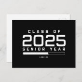 Klasse 2025 Senior Year Loading Senior 2025 Postkarte (Vorne/Hinten)