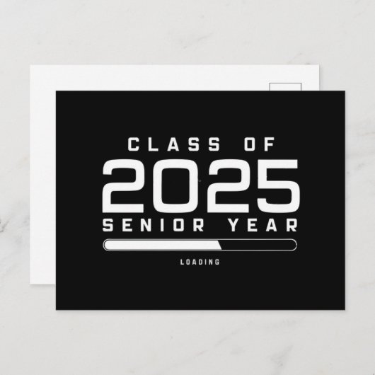 Klasse 2025 Senior Year Loading Senior 2025 Postkarte (Vorne/Hinten)