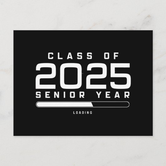Klasse 2025 Senior Year Loading Senior 2025 Postkarte (Vorderseite)