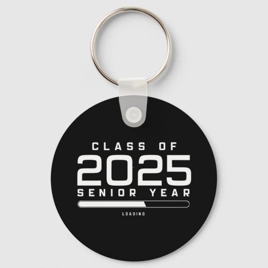Klasse 2025 Senior Year Loading Senior 2025 Schlüsselanhänger (Vorderseite)
