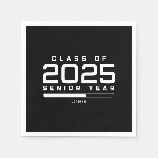 Klasse 2025 Senior Year Loading Senior 2025 Serviette (Vorderseite)