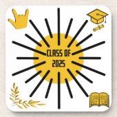 Klasse 2025 - Sunshine Getränkeuntersetzer (Vorderseite)