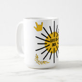 Klasse 2025 - Sunshine Kaffeetasse (Vorderseite Links)