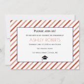 Klasse 2025 Terrakotta-Abschluss-Foto Einladung (Rückseite)