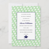 Klasse 2025 vier Fotos Marine, Minze Abschluss Ankündigung (Rückseite)