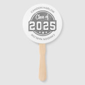 Klasse 2025 Vintag Graduate Name Fächer (Vorderseite)