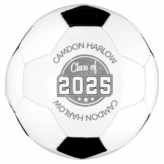 Klasse 2025 Vintag Graduate Name Fußball (Vorderseite)
