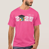 Klasse 2025 Volleyball Senior Gear Senior 2025 V T-Shirt (Vorderseite)
