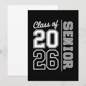 Klasse 2026 Abitur 26 Absolvent Ankündigung (Vorne/Hinten)