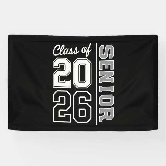 Klasse 2026 Abitur 26 Absolvent Banner (Horizontal)