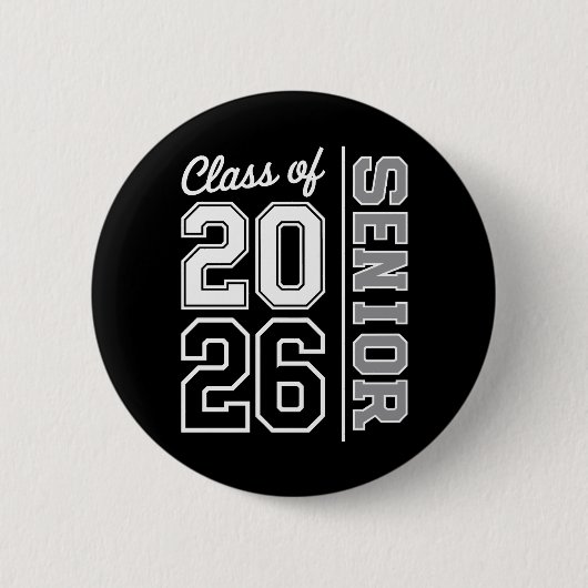 Klasse 2026 Abitur 26 Absolvent Button (Vorderseite)